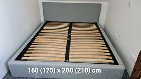 Nová manželská postel s matrací - 2