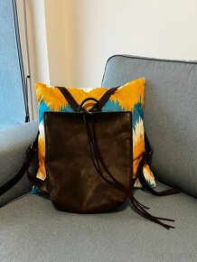 Kožený elegantní batoh - 2