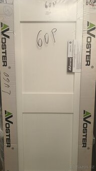 Interiérové dveře 60P a 60L - nové - rámové - bílé - 2