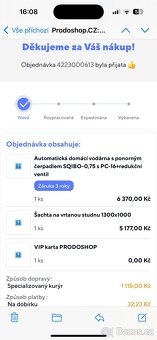 Automatická domácí vodárna - 2