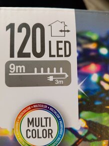 Vánoční led řetězy barevné - 2