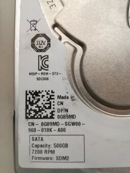 Hdd 500.gb do notebooku - 2