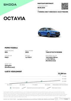 ŠKODA Octavia 4 Combi iV 1.4 TSI 150 kW 2022 r.v Hybrid - 2