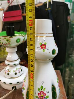 Starožitná skleněná lampa. Stínidlo. - 2