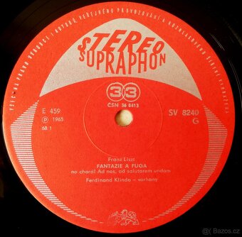 Dlouhohrající gramofonová deska Supraphon 33 ot./min - 2