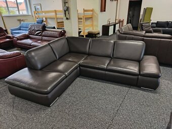 Sedací souprava rohová - kůže - 2
