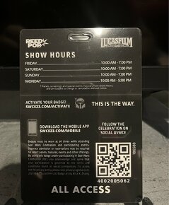 Star Wars Celebration průkaz - All Access - 2