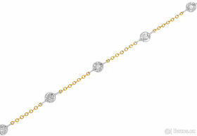 NOVÝ Elegantný zlatý dámsky náramok s diamantmi - Korai - 2