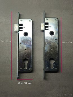 9 x Zámek zadlabací (24026 P/L,02-03 P-L atd.) - 2