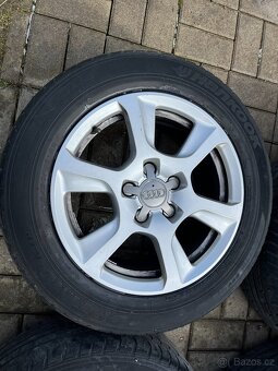 4x alu disky 5x112 R16, letní pneu - 2
