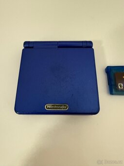Game Boy Advance SP (modrý) + Sapphire Pokemon - 2