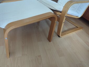 Křeslo a podnožka IKEA - 2