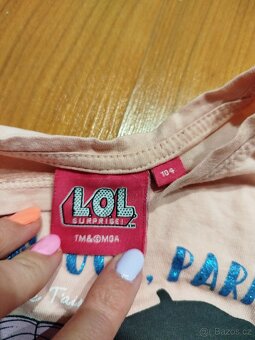 3x dívčí trička s dlouhým rukávem vel 98/104 - 2