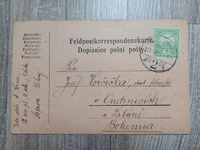 Staré feldpost korespondenční vojenské lístky - 2