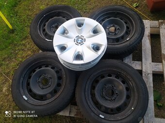 PLECHOVÉ KOLA BMW 5x120-r16+ZIMNÍ PNEU+POKLICE 205/55/16-4ks - 2