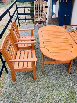 Zahradní set - dřevěný - 2