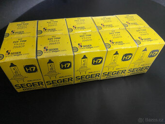 10x halogen žárovka SEGER H7 24V 70W PX26d - 2