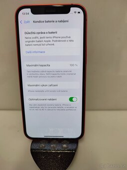 Prodám Apple iPhone 12 Mini,red,64GB - 2