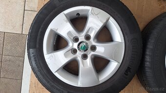 Alu kola Škoda 14" 5x100 letní pneu 185/60 R14 5-6mm Fabia - 2