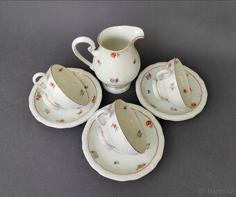 Nádherný porcelánový čajový set Bohemia Porcelán Bianca - 2