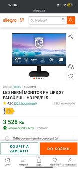 LED monitor Phillips 27” - 2