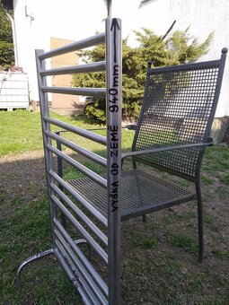 Žebřinový průtokový sušák na ručníky-radiátor. Nerez, INOX - 2