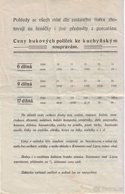 Staré tiskoviny, písemnosti a vizitky ze začátku 20.století - 2