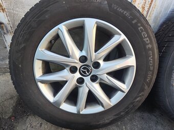 17"zimní alu sada 5x114 origo Mazda CX5 CX7 225/65 TPMS - 2