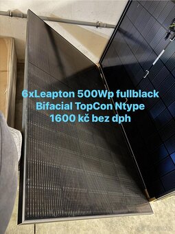 Zbytky solárních panelů po realizacích Leapton, AIKO, topco - 2