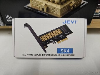PCI-E adaptér pro M.2 NVME disky do základní desky + chladič - 2