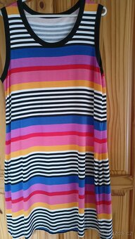 Dámské šaty proužek vel. L - 2