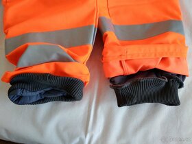 Pánské pracovní kalhoty s náprsenkou, voděodolné, teplé, 6 x - 2