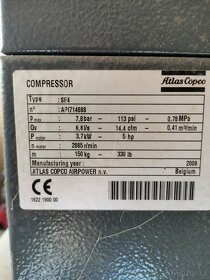 Šroubový kompresor Atlas Copco  SF4 - 2