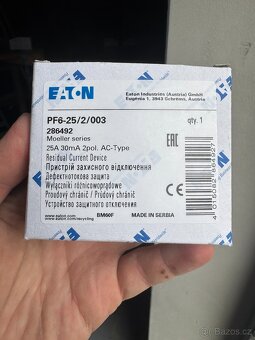 Nové proudové chrániče EATON PF6-25/2/003 25A - 2