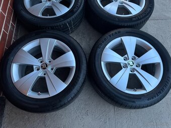 Alu 17" 5x112, škoda TRITON , letní 80%, pěkné, SUP3 - 2
