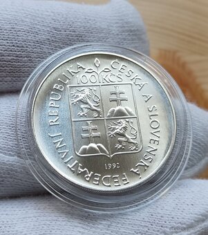 Stříbrná pamětní mince Moravské zemské muzeum v Brně 1992 - 2