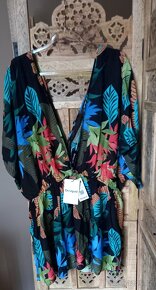 Desigual dámské plážové šaty Swim Top Tropical Party vel. XL - 2