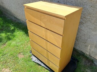 Ikea komoda Malm 6 zásuvek 123cm výška - 2