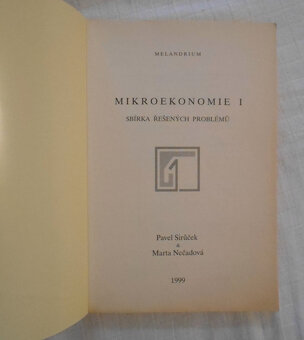 Mikroekonomie I. Sbírka řešených problémů - 1999 - 2