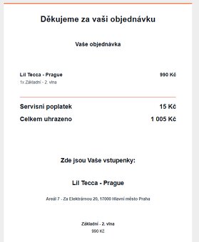 1x lístek LIL TECCA - 2