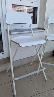 Prodám skládací barové židle IKEA FRANKLIN (3 ks) - 2