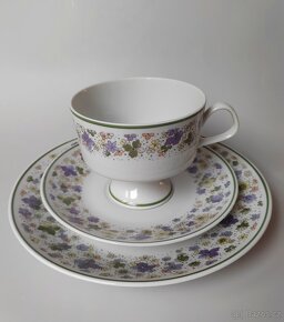 Krásná porcelánová čajová sada/trio Lichte Porzellan - 2