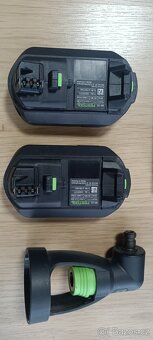 FESTOOL - 2x baterie + úhlový nástavec + nabíječku - 2