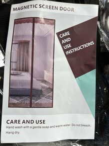 Magnetická síťka proti komárům, 2 druhy, černá - 2