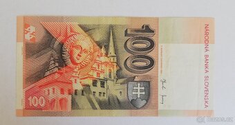Zachovalá 100-korunová slovenská bankovka séria A - 2