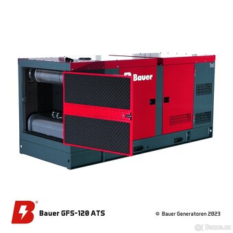 Naftová elektrocentrála Bauer GFS-120 generátor - 2