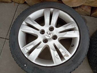 Alu kola 4x108R17 Peugeot 5008 + zimní pneumatiky - 2