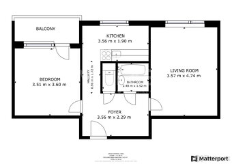 Milovice, prodej bytu 2+1 s lodžií, 51 m2, okr. Nymburk - 2