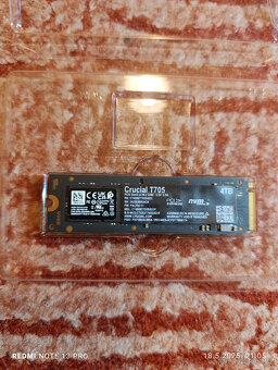 NVME 4TB CRUCIAL T705 PCIE GEN5 - čtení 14100MB/s - 2