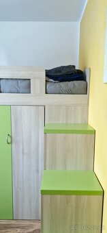 Patrová postel s vestavěnou skříní - 2